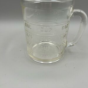 Vintage Hazel Atlas 1 Cup Glass Measuring Cup.